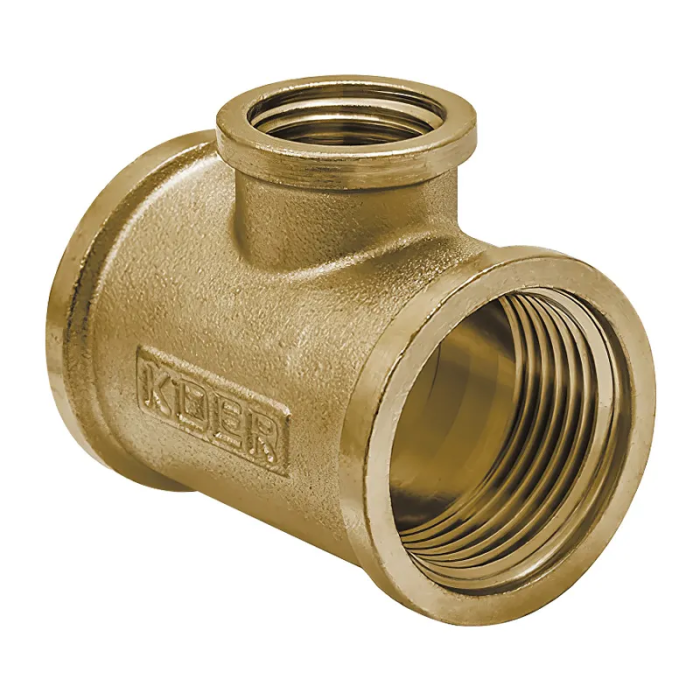 Трійник редукційний 3/4"х1/2"х3/4" ВВВ Koer .T080608F.WN (без нікелю) (KR3034) Трійник редукційний 3/4"х1/2"х3/4" ВВВ Koer .T080608F.WN (без нікелю) (KR3034)