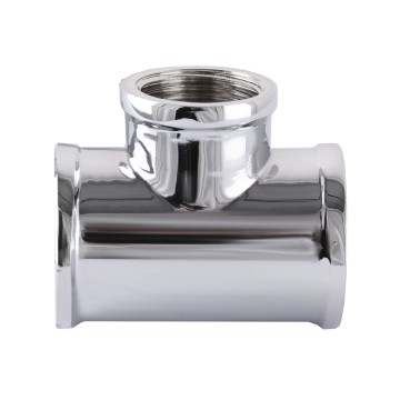 Трійник SOLOMON 1″х1/2″х1″ ВВВ хром 8202