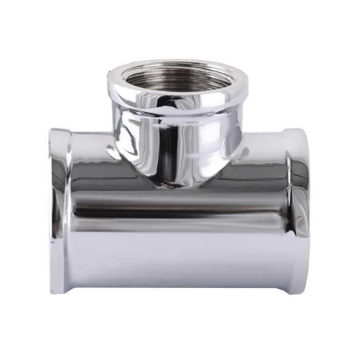 Трійник SOLOMON 1″х1/2″х1″ ВВВ хром 8202 Трійник SOLOMON 1″х1/2″х1″ ВВВ хром 8202