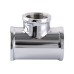 Трійник SOLOMON 1″х1/2″х1″ ВВВ хром 8202