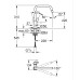 Одноважільний змішувач для мийки Grohe Eurosmart (305672430)