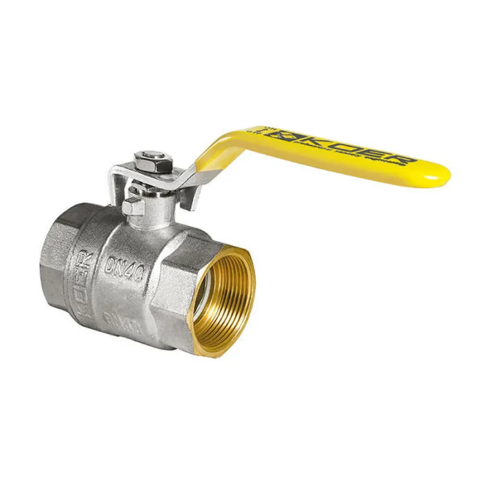 Кран кульовий KOER KR.214.G - 3/4" FF ГГВ YELLOW, ручка "важіль" жовта (KR0113) Кран кульовий KOER KR.214.G - 3/4" FF ГГВ YELLOW, ручка "важіль" жовта (KR0113)