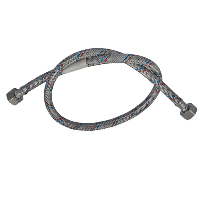 Гнучкий шланг для підключення води гайка 1/2'' - гайка 1/2'' (100 см) Zerix (ZX1554) Гнучкий шланг для підключення води гайка 1/2'' - гайка 1/2'' (100 см) Zerix (ZX1554)