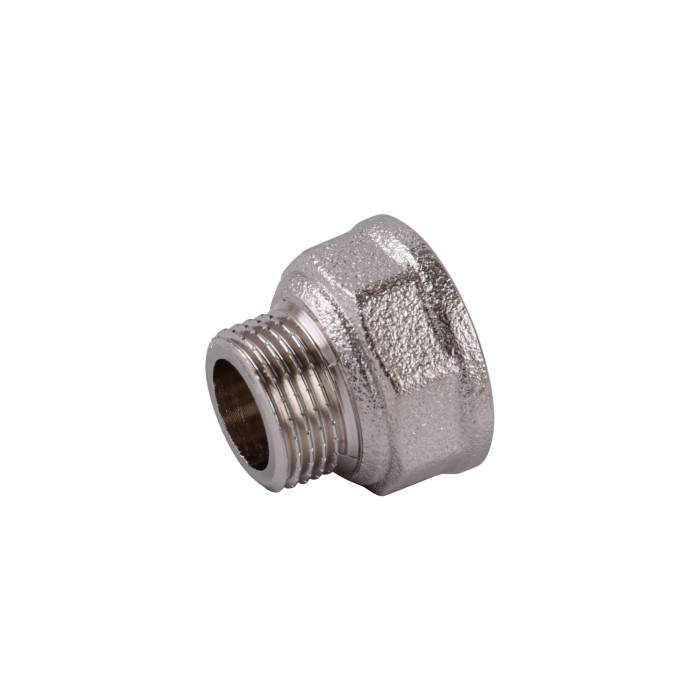 Перехідник редукційний 1/2″х3/8″ВЗ нікельований восьмигранний NK323O OPTIMUM Перехідник редукційний 1/2″х3/8″ВЗ нікельований восьмигранний NK323O OPTIMUM