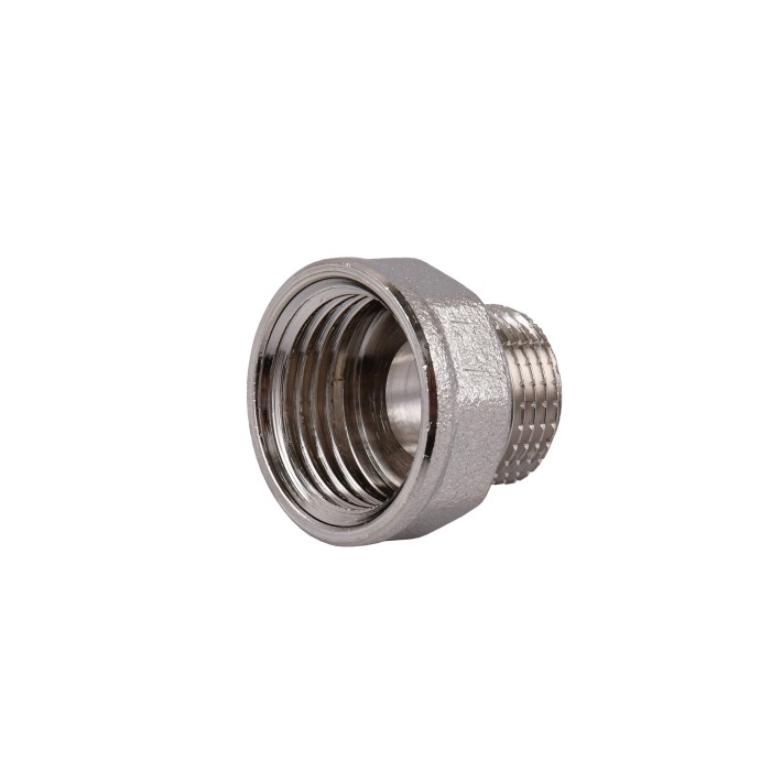 Перехідник редукційний 1/2″х3/8″ВЗ нікельований восьмигранний NK323O OPTIMUM Перехідник редукційний 1/2″х3/8″ВЗ нікельований восьмигранний NK323O OPTIMUM