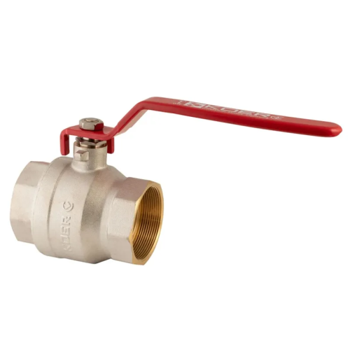 Кран кульовий Koer KR.214 - 2-1/2" FF ГГР (ручка "важіль" червона) (KR4950)