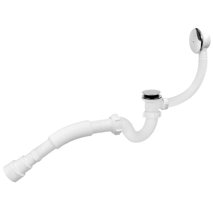 Сифон ″Waterstal″ для ванни Click-Clack з гнучкою трубою 32/40/50 (А - 14089) Сифон ″Waterstal″ для ванни Click-Clack з гнучкою трубою 32/40/50 (А - 14089)