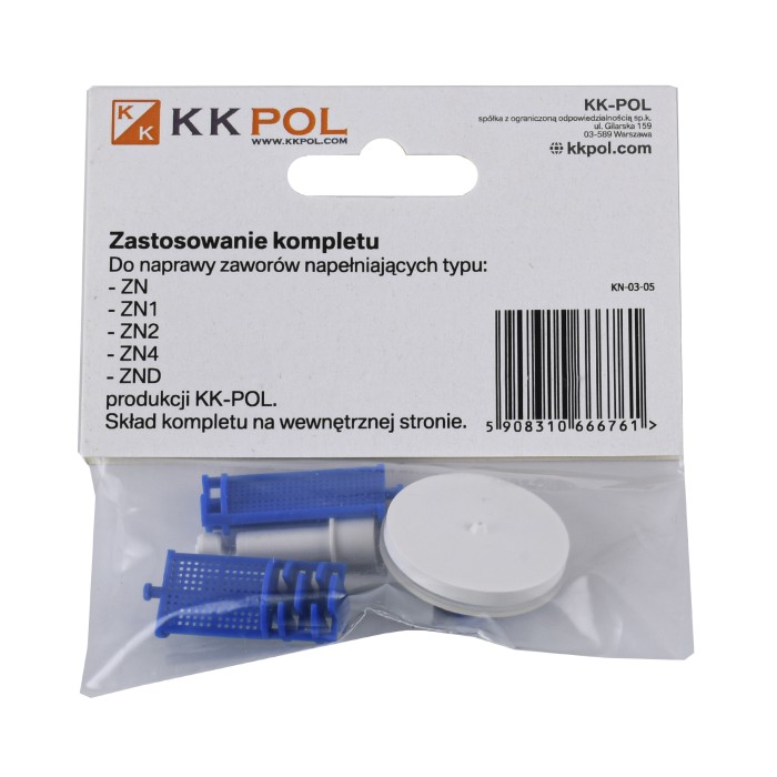 Ремкомплект для клапана заповнення K.K.POL ZN KPL/515-0-3 Ремкомплект для клапана заповнення K.K.POL ZN KPL/515-0-3