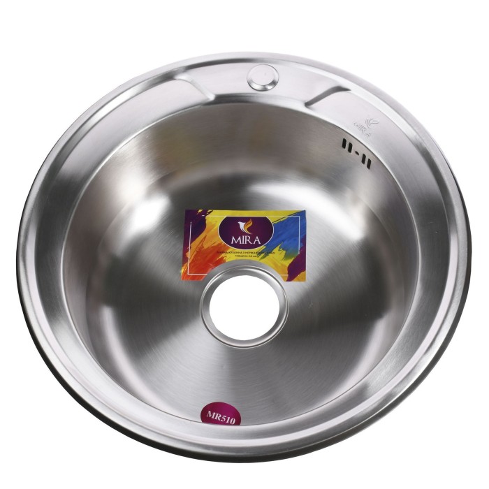 Мийка кухонна врiзна кругла 510х160 Matt MR 510S 0,6 mm Mira Мийка кухонна врiзна кругла 510х160 Matt MR 510S 0,6 mm Mira
