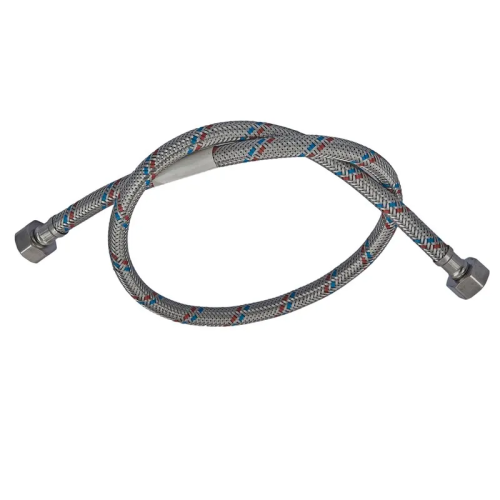 Гнучкий шланг для підключення води гайка 1/2'' - гайка 1/2'' (80 см) Zerix (ZX1553)