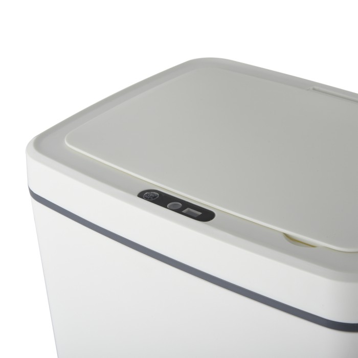 Відро для сміття сенсорне прямокутне Mixxus WAVE-TC0110 White 10 л колір білий (MI7073) Відро для сміття сенсорне прямокутне Mixxus WAVE-TC0110 White 10 л колір білий (MI7073)