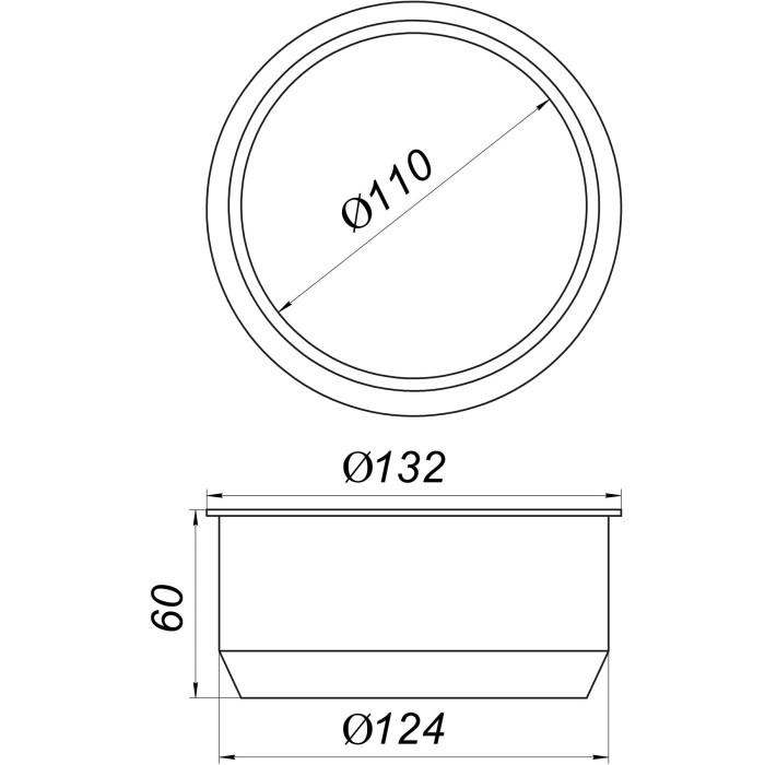 Редукція гумова VSplast 124/110 (чорна) Редукція гумова VSplast 124/110 (чорна)