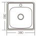 Мийка Zerix Z3838-06-160MD (micro decor) (ZM5574)