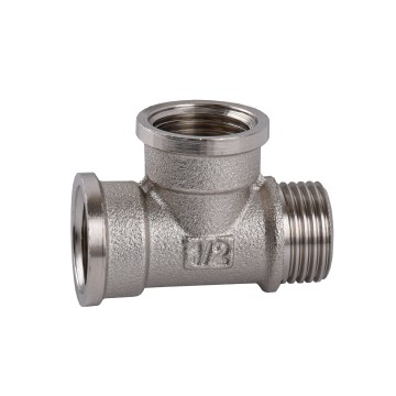 Трійник 1/2″ВВЗ нікельований NT334S OPTIMUM