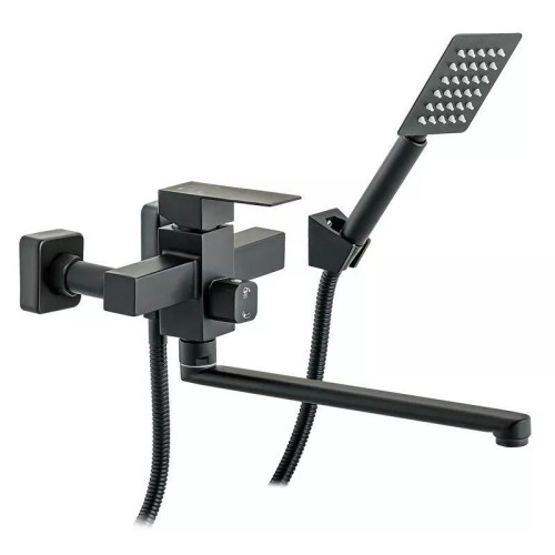 Змішувач для ванни WEZER PRO7-02-BLACK поворотний