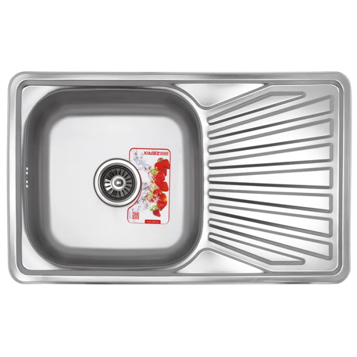 Мийка кухонна Zerix Z7848-08-180MD (micro decor) (ZS0574) Мийка кухонна Zerix Z7848-08-180MD (micro decor) (ZS0574)