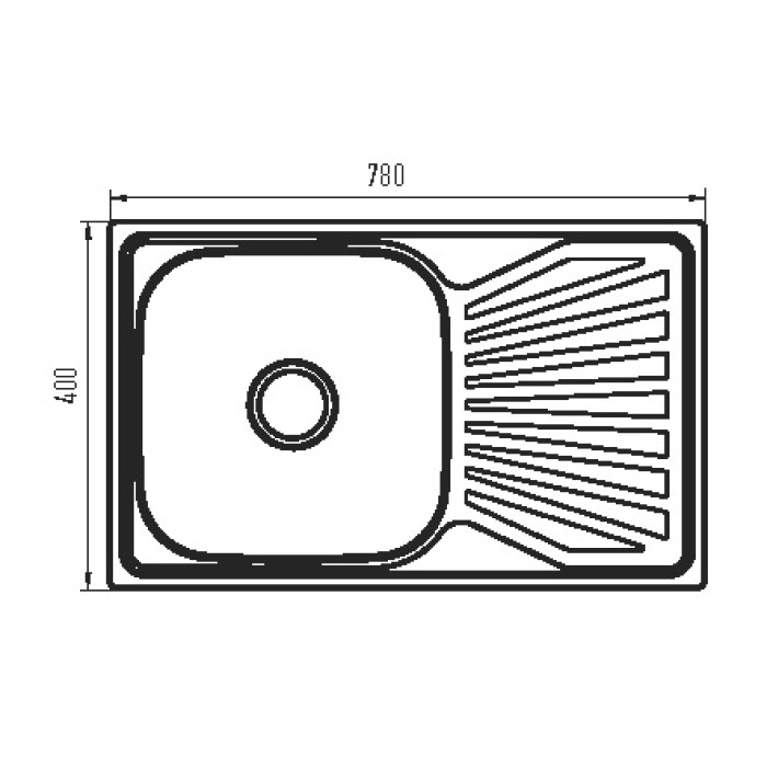 Мийка кухонна Zerix Z7848-08-180MD (micro decor) (ZS0574) Мийка кухонна Zerix Z7848-08-180MD (micro decor) (ZS0574)