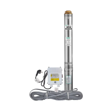 Насос свердловинний відцентровий Taifu 4STM 6/11+40M +пульт Н=77м, Q=8,4м3, P=1100Вт, каб.40м, 1,25" (TF3395)