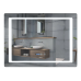 Дзеркало Mixxus STYLE MR03-80x60 з Led Touch, Anti-fog, димером, регулятором яскравості, годинником (MI6005)