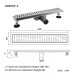 Трап для душу GAPPO G85007-3, 70х500 мм, нержавіюча сталь