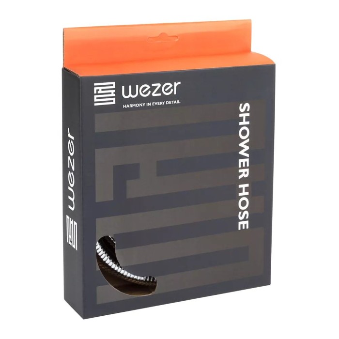 Душовий шланг WEZER WKR-009-180, 180 см, хром Душовий шланг WEZER WKR-009-180, 180 см, хром