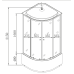 Бокс душовий з гідромасажем Mixxus STRONG SBH01-90x90x215-GR SATIN з високим піддоном (MI6889)