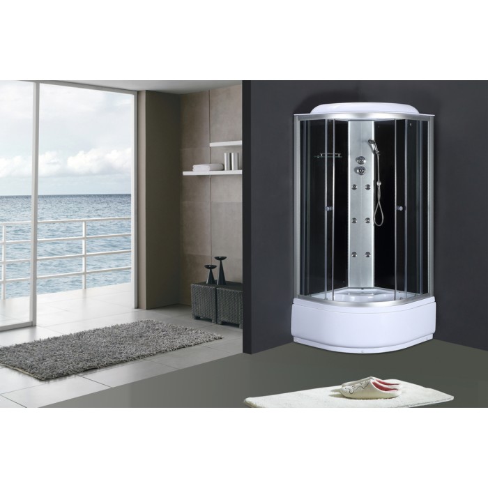 Бокс душовий з гідромасажем Mixxus STRONG SBH01-90x90x215-GR SATIN з високим піддоном (MI6889) Бокс душовий з гідромасажем Mixxus STRONG SBH01-90x90x215-GR SATIN з високим піддоном (MI6889)