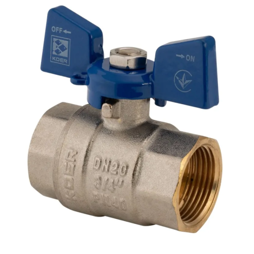 Кран кульовий Koer 3/4" ГГМ (KR.217.B) синій (KR2720)