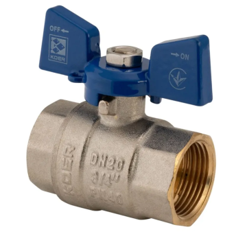 Кран кульовий Koer 3/4" ГГМ (KR.217.B) синій (KR2720)