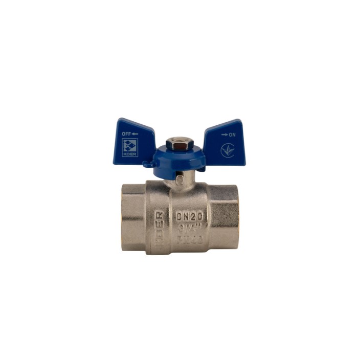Кран кульовий Koer 3/4" ГГМ (KR.217.B) синій (KR2720) Кран кульовий Koer 3/4" ГГМ (KR.217.B) синій (KR2720)