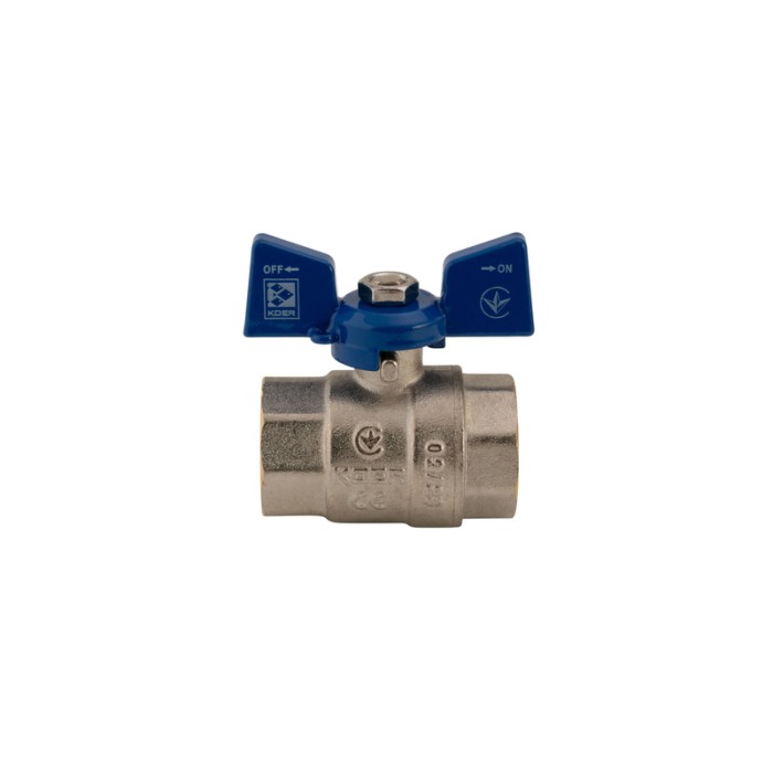 Кран кульовий Koer 3/4" ГГМ (KR.217.B) синій (KR2720) Кран кульовий Koer 3/4" ГГМ (KR.217.B) синій (KR2720)