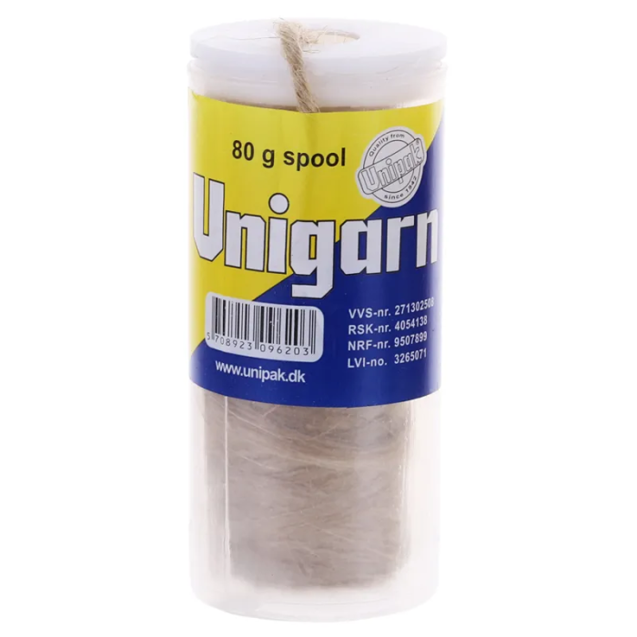 Льон сантехнічний Unipak Unigarn 80г. (Котушка в контейнері) (UP0587) Льон сантехнічний Unipak Unigarn 80г. (Котушка в контейнері) (UP0587)