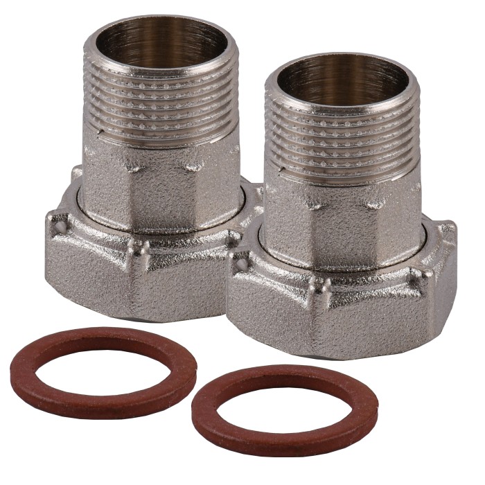 Комплект штуцерів 1″х3/4″ВЗ нікельований NU543B OPTIMUM Комплект штуцерів 1″х3/4″ВЗ нікельований NU543B OPTIMUM