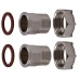 Комплект штуцерів 1″х3/4″ВЗ нікельований NU543B OPTIMUM