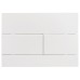 Панель змиву Koer KT-0603-03 240x160x10mm пластикова, кнопка лінійна (колір білий) (KR5318)