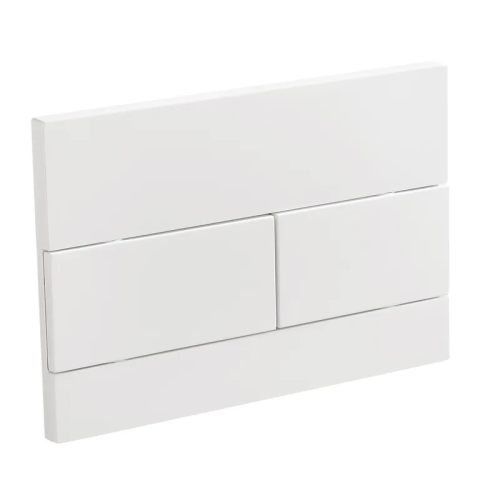 Панель змиву Koer KT-0603-03 240x160x10mm пластикова, кнопка лінійна (колір білий) (KR5318)