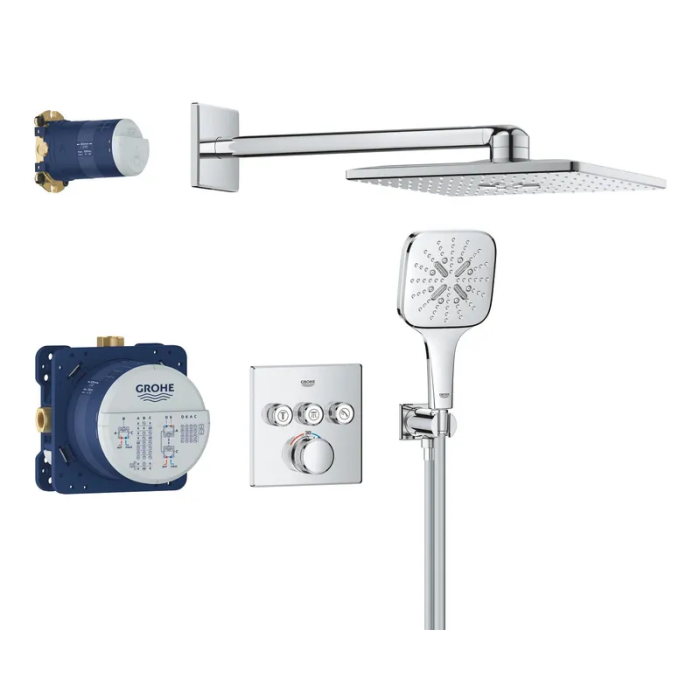 Душова система прихованого монтажу на 3 виходи з термостатом Grohe Grohtherm SmartControl (34864000) Душова система прихованого монтажу на 3 виходи з термостатом Grohe Grohtherm SmartControl (34864000)