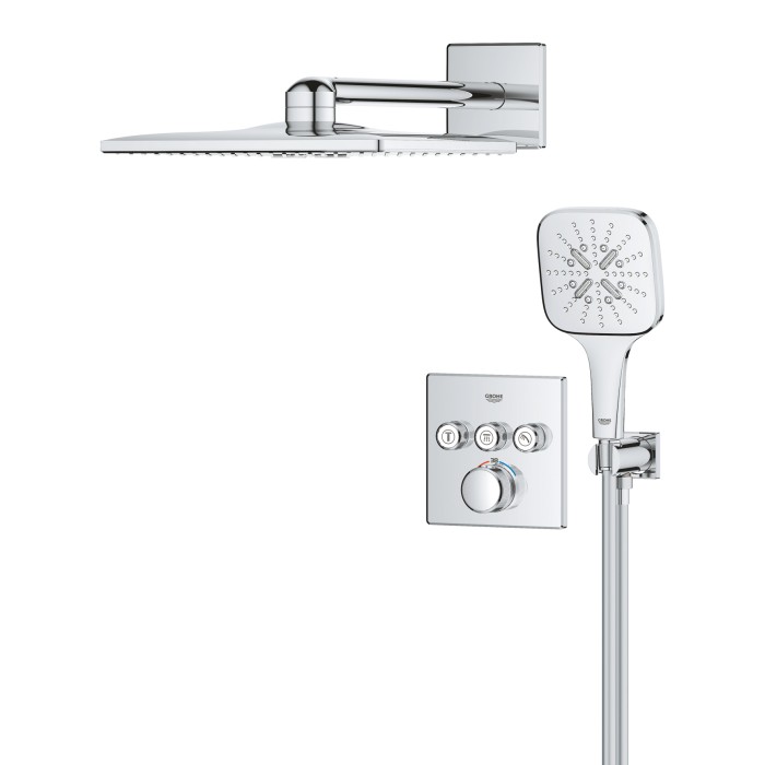 Душова система прихованого монтажу на 3 виходи з термостатом Grohe Grohtherm SmartControl (34864000) Душова система прихованого монтажу на 3 виходи з термостатом Grohe Grohtherm SmartControl (34864000)