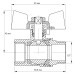 Кран кульовий Koer 1/2" ГШМ (KR.218) (KR0034)