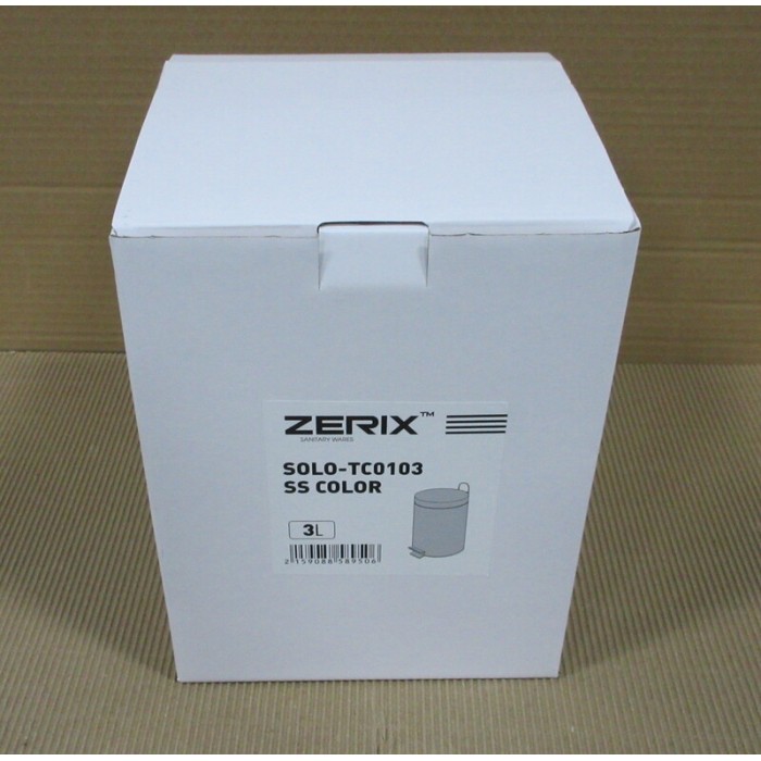 Відро для сміття кругле Zerix Solo-TC0103 SS Color 3 л колір нержавійка (ZX5895) Відро для сміття кругле Zerix Solo-TC0103 SS Color 3 л колір нержавійка (ZX5895)