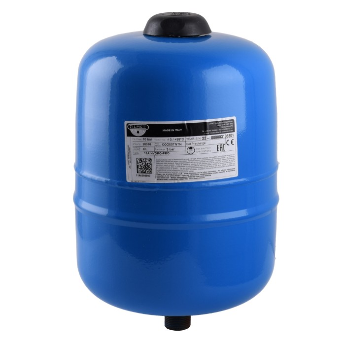 Гідроакумулятор з фіксованою мембраною 8л Zilmet HYDRO-PRO 10bar ( 11A0000800 ) Гідроакумулятор з фіксованою мембраною 8л Zilmet HYDRO-PRO 10bar ( 11A0000800 )