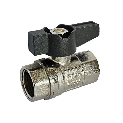 Кран кульовий KARRO UNO   3/4" ВВ (чорний метелик) {120/12}