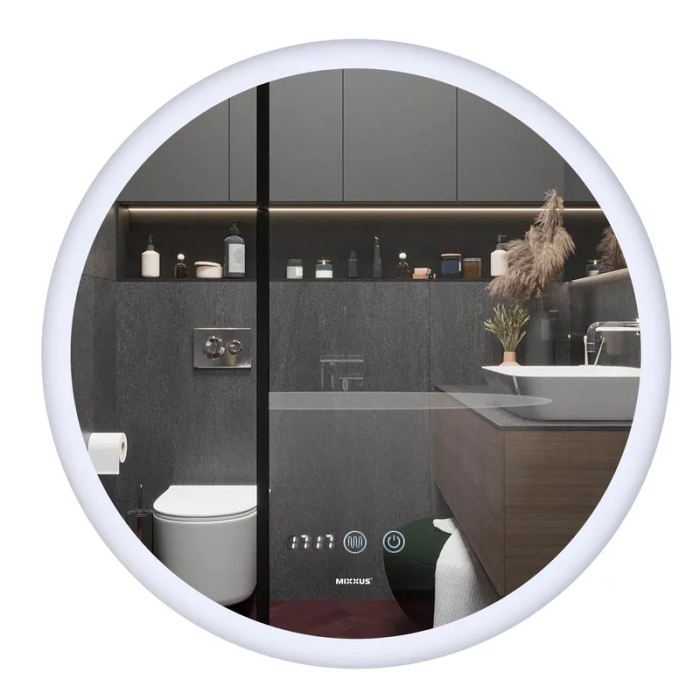 Дзеркало Mixxus PLAIN MC10-80 з Led Touch, Anti-fog, димером, регулятором яскравості, годинником (MI6932) Дзеркало Mixxus PLAIN MC10-80 з Led Touch, Anti-fog, димером, регулятором яскравості, годинником (MI6932)