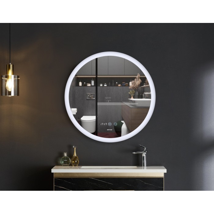 Дзеркало Mixxus PLAIN MC10-80 з Led Touch, Anti-fog, димером, регулятором яскравості, годинником (MI6932) Дзеркало Mixxus PLAIN MC10-80 з Led Touch, Anti-fog, димером, регулятором яскравості, годинником (MI6932)