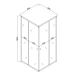 Душова кабіна без піддону Mixxus CUBIC SC01-90x90x185-TR CHROME прозоре скло 4мм (MI6906)