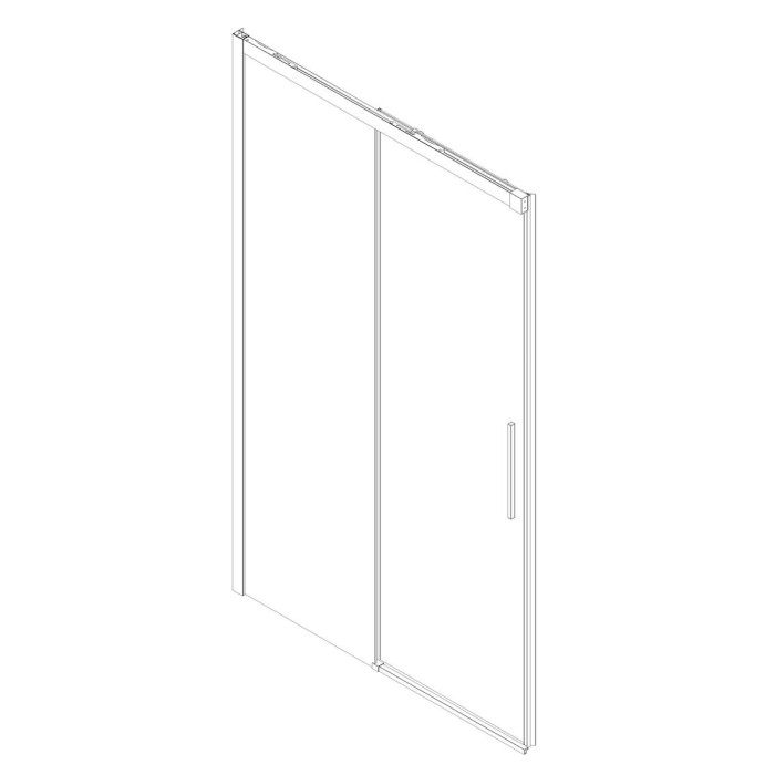 Двері в нішу Koer SR SD05-140x200-TR-01 прозоре скло Easy Clean 6мм, хром (KR5406) Двері в нішу Koer SR SD05-140x200-TR-01 прозоре скло Easy Clean 6мм, хром (KR5406)