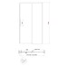 Двері в нішу Koer SR SD05-140x200-TR-01 прозоре скло Easy Clean 6мм, хром (KR5406)