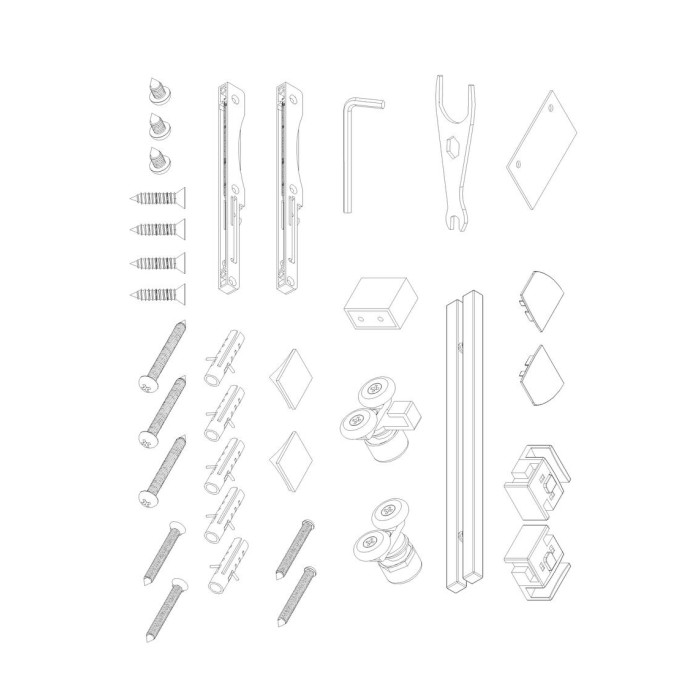 Двері в нішу Koer SR SD05-140x200-TR-01 прозоре скло Easy Clean 6мм, хром (KR5406) Двері в нішу Koer SR SD05-140x200-TR-01 прозоре скло Easy Clean 6мм, хром (KR5406)