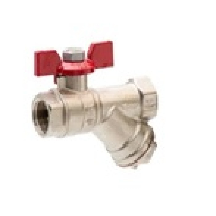 Кран кульовий з фільтром ″ARCO Sena″ 3/4″ вн./вн. 152504 (Метелик) Кран кульовий з фільтром ″ARCO Sena″ 3/4″ вн./вн. 152504 (Метелик)