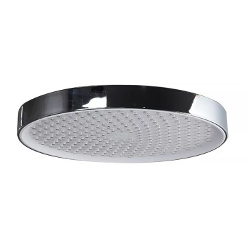 F015-25 лійка стельова кругла 250mm хром-білий (коробка) {20/1}